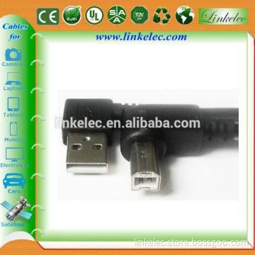 USB 2.0 Cable Right angle USB BM TO Left angle USB AM printer cable